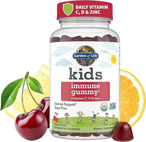 Kids Gummies Imunidade com Vitamina C e D3 – Suporte Imunológico para Crianças - Garden of Life