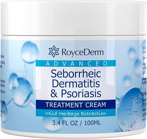 Creme Roycederm para Dermatite Seborreica, Tratamento do Couro Cabeludo para Psoríase, Foliculite, Couro Cabeludo Seco, Caspa, Creme Anti-Coceira para Alívio Calmante – 50g