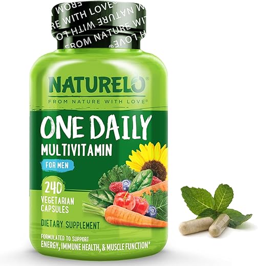 Multivitamínicos Masculinos – Um Multivitamínico Diário para Homens com Vitaminas, Minerais | NATURELO - NATURELO