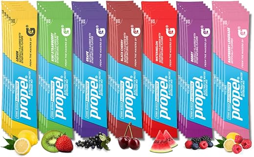 Energize seu dia com 35 pacotes de pó Propel – Hidratação eletrolítica - Zentious