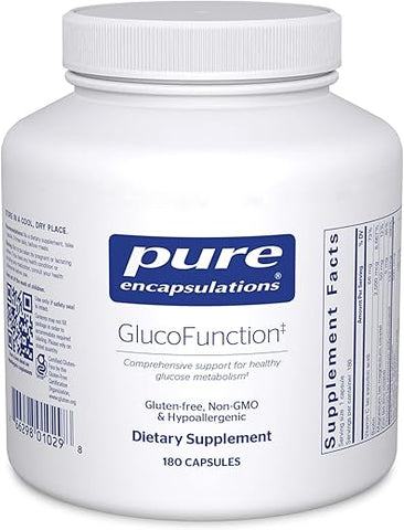 GlucoFunction | Suporte abrangente para o metabolismo saudável de carboidratos | 180 Cápsulas - Pure Encapsulations