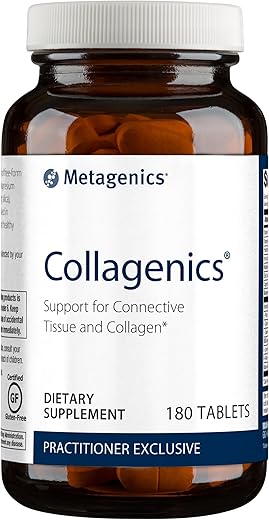 Collagenics – Suporte Nutricional para Tecido Conjuntivo e Colágeno em Comprimidos – 180 Unidades - Metagenics