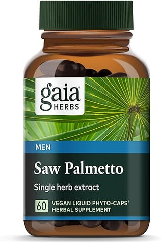 Saw Palmetto – Suporte à Saúde da Próstata Masculina – Contém Saw Palmetto e Lecitina de Semente de Girassol para Apoiar a Saúde Masculina – 60 Cápsulas Líquidas Fitoterápicas Veganas - Gaia Herbs