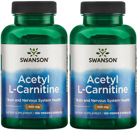 Acetyl-L-Carnitine – Suplemento de Aminoácido Promovendo Saúde Cognitiva – 60 Cápsulas - Swanson