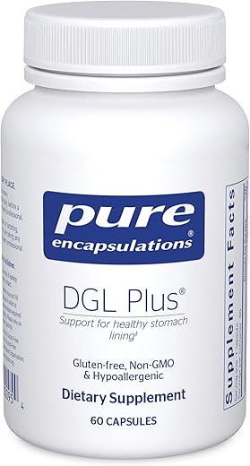 Suplemento Pure Encapsulations DGL Plus para Saúde Intestinal Masculina – Melhore a saúde do seu intestino!