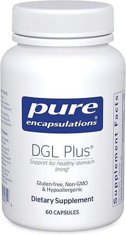 Suplemento Pure Encapsulations DGL Plus para Saúde Intestinal Masculina – Melhore a saúde do seu intestino!