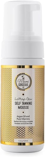 Miami Gorgeous - Mousse Autobronzeador LaPlaya Glow Instante Bronzeado Natural Ingredientes Orgânicos Garantia de Satisfação 120ml Melhor Autobronzeador Natural