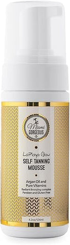 Miami Gorgeous - Mousse Autobronzeador LaPlaya Glow Instante Bronzeado Natural Ingredientes Orgânicos Garantia de Satisfação 120ml Melhor Autobronzeador Natural
