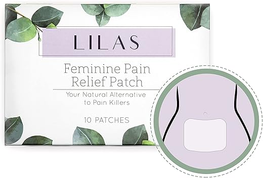 Alívio da dor menstrual LILAS – Adesivo para cólicas – Pacote com 10 unidades