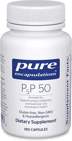 P5P 50 – Vitamina B6 Ativa – Suporta o Metabolismo Energético - Pure Encapsulations