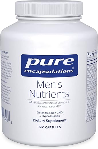 Men’s Nutrients – Suplemento Multivitamínico Mineral para Energia e Resistência - Pure Encapsulations