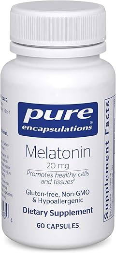 Melatonina 20 mg – Suporte para o Sistema Imunológico - Pure Encapsulations