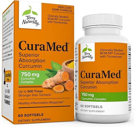 CuraMed 750mg – Suplemento Antioxidante para o Cérebro - Terry Naturally