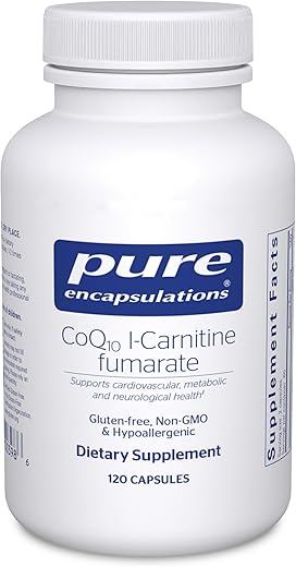 CoQ10 l-Carnitine Fumarate | Suporte Cardiovascular Ultra-Potente | 120 Cápsulas - Pure Encapsulations