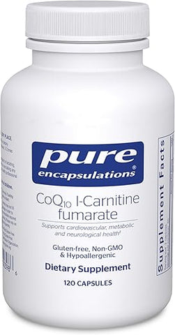 CoQ10 l-Carnitine Fumarate | Suporte Cardiovascular Ultra-Potente | 120 Cápsulas - Pure Encapsulations