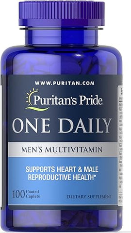Puritan's Pride - Puritan’s Pride – Multivitamínico Masculino Diário em Cápsulas, 100 Unidades