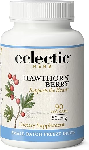 ECLECTIC INSTITUTE - Eclectic Institute – Bagas de Espinheiro Alvar Congeladas Frescas e Desidratadas | Suporte Cardiovascular | 90 CT (500 mg)