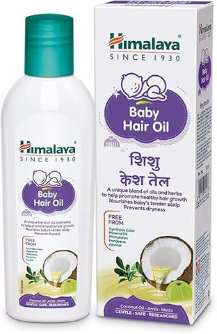 Óleo de Cabelo para Bebê Himalaya, 200ml – Nutrição e Cuidado para os Fios