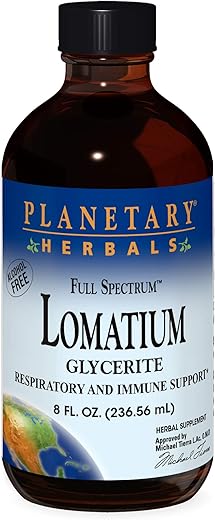 Planetary Herbals - PLANETARY HERBALS Glicerito de Lomatium Full Spectrum, 8 fl. oz. (236 ml) – Suplemento Nutricional
