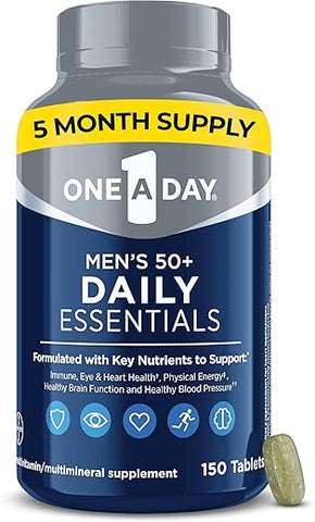 ONE A DAY - Multivitamínico Masculino 50+ | 50 Nutrientes Essenciais para a Saúde Imunológica e Cérebro Saudável