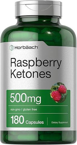 Cetonas de Framboesa | 500mg | 180 Cápsulas | Não-OGM - Horbäach