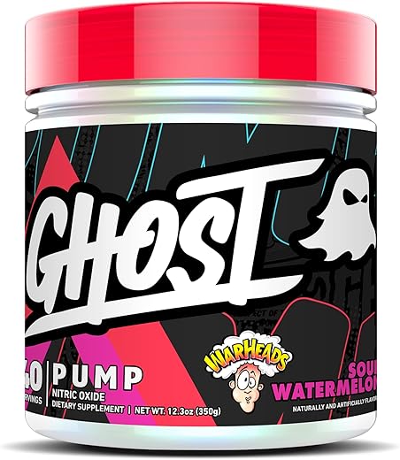 Pump Pó de Óxido Nítrico, Warheads Melancia Azeda – 40 Porções – Sem Açúcar - GHOST