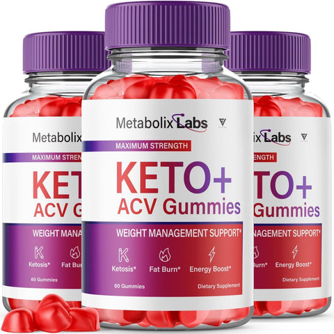 Fyvus - (3 Pacotes) Metabolix Labs Keto ACV Gummies – Suplemento Avançado para Perda de Peso, Metabolic Keto Plus ACV Vinagre de Maçã 1000MG Folate (180…)