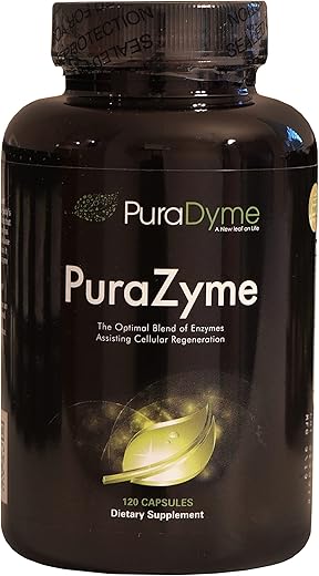 PuraZyme Enzimas Digestivas por Lou Corona – 120 Cápsulas | Blend de Enzimas Digestivas | Marca PuraDyme - PuraDyme