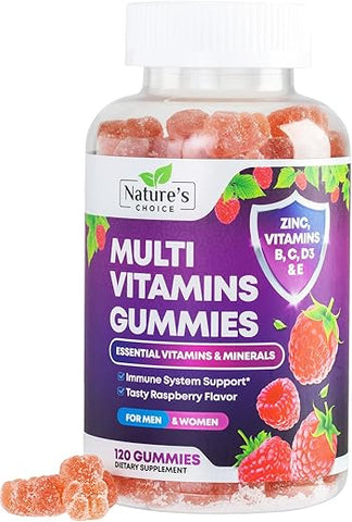 Nature's Choice - Multivitaminas em Gomas Nature’s Daily para Adultos e Mulheres – Marca Gummy