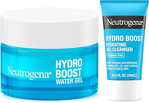 Hydro Boost Kit de Cuidados com a Pele, Hidratante Facial em Gel Hydro Boost para Hidratação de 48 Horas, 50ml - Neutrogena