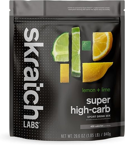 Super High-Carb Hydration Powder | Pó de Carboidrato com Cluster Dextrin e Eletrólitos | Bebida Energética de Resistência | Limão Lima (840g) | Não-OGM, Sem Glúten - Skratch Labs