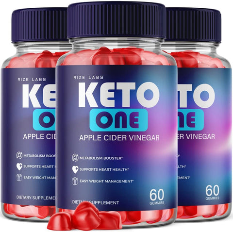rize labs - (3 Pacotes) Gomas Keto One – Gomas Keto One ACV para Perda de Peso KetoOne Vinagre de Maçã Gomitas Fórmula Avançada de Energia Suplemento para Queimar Gordura na Barriga (180 Gomas)