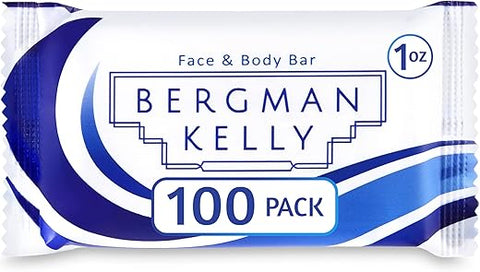 Sabonetes de Hotel (Chá Branco, 30g, 100 unid), Tamanho de Viagem, Sabonetes de Luxo em Embalagem Individual, Amenidades para Airbnb - BERGMAN KELLY