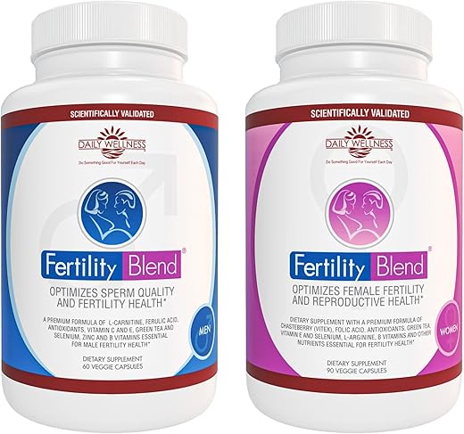 Fertility Blend - FERTILITY BLEND para HOMENS (60 Comprimidos) e para MULHERES (90 Comprimidos) – The Daily Wellness Co