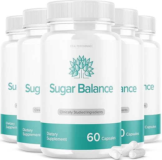 IDEAL PERFORMANCE - (5 Pacotes) Cápsulas SugarBalance – Fórmula Avançada Max (300 Cápsulas) – Marca Líder em Saúde