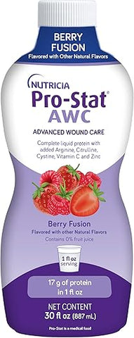 AWC – Alimento Médico Líquido Concentrado de Proteína – Sabor Fusão de Frutas Vermelhas – 30 fl oz (887 ml) - Pro-Stat