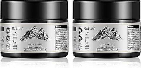 Quilom - Shilajit Puro Himalaia Orgânico Resina de Shilajit – Suplemento de Shilajit – Grau Ouro 100% Puro com Ácido Fúlvico