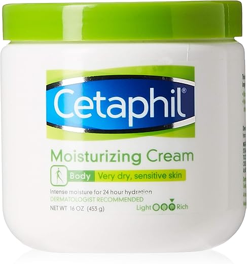 Creme Hidratante, 473ml (Pacote com 3), Hidratante para Pele Seca a Muito Seca e Sensível, Restaura Completamente a Barreira da Pele em 1 Semana, Sem Fragrância - Cetaphil