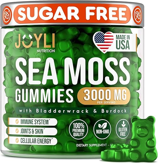 JOYLI Nutrition - Gomas de Algas Marinhas – Gomas de Algas Irlandesas para Adultos | Marca: Sea Moss Gummies