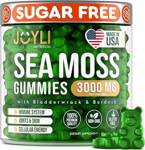 JOYLI Nutrition - Gomas de Algas Marinhas – Gomas de Algas Irlandesas para Adultos | Marca: Sea Moss Gummies