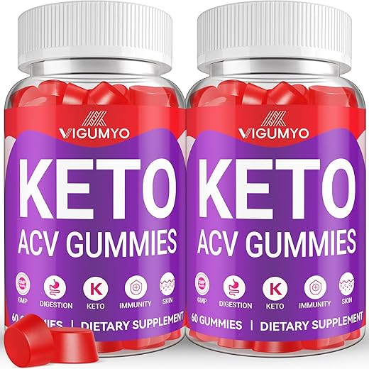 VIGUMYO - ACV Keto Gummies Fórmula Avançada 1500mg Keto ACV Gummies com B12 Suco de Romã Beterraba – Vegano 120 Gummies