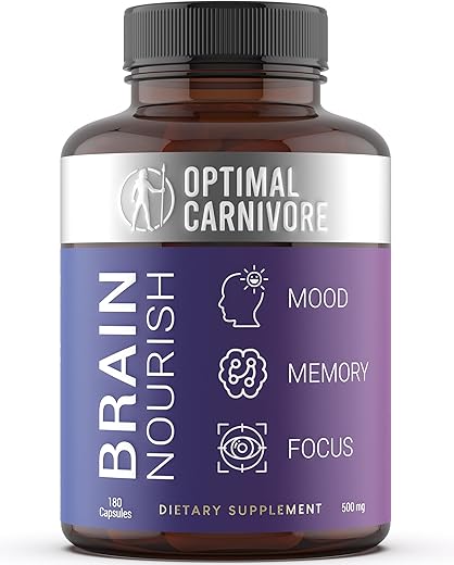 Optimal Carnivore - Suplemento de Cogumelo do Leão para Melhorar a Saúde Cerebral – 60 Cápsulas (500mg)