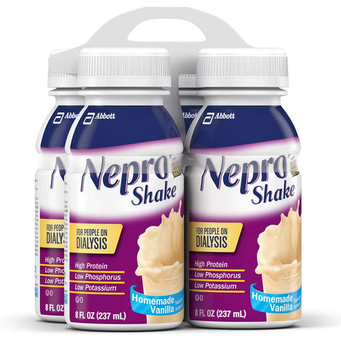 Nepro with Carbsteady - Baunilha Sabor 240 ml Frasco Pronto para Uso, Pack com 4 – Produto Marca 63176