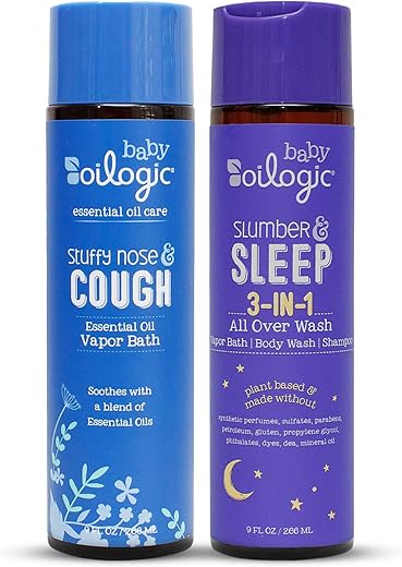 Óleo de Banho Vaporizante para Bebês Oilogic – Alívio para os Pequenos