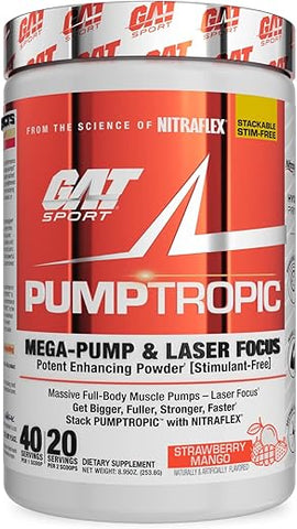 GAT SPORT - GAT Sport Pumptropic Mega-Pump – Energia Explosiva para Treinos Intensos – 300g