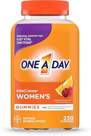 ONE A DAY - Multivitamínico Feminino One A Day Gummies com Vitaminas A, C, D, E e Zinco para Suporte à Saúde Imunológica e Cálcio