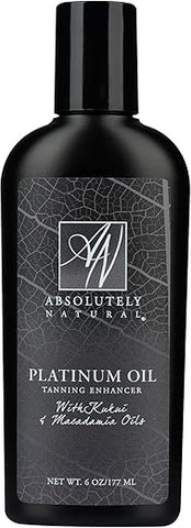 Absolutely Natural - Óleo Bronzeador Platinum Dark – Loção Orgânica para Bronzeamento com Bronzer para Uso Externo – 100ml