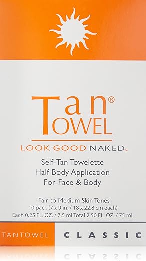 Autobronzeador Toalha Autobronzeadora Médio Escuro Clássico 10 Unidades - Tan Towel