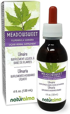 Tintura de Ulmária (Filipendula ulmaria ou Spirea ulmaria) Naturalma – 120 ml Extrato Líquido em Gotas – Herbal Vegano
