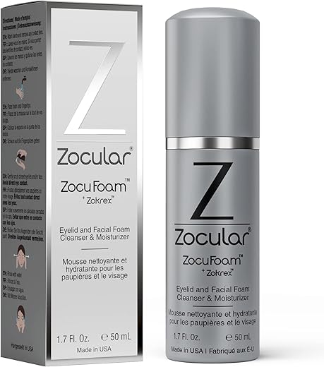 Zocular - ZocuFoam – Espuma de Limpeza para Pálpebras – Solução Natural pH Balanceado – 50mL